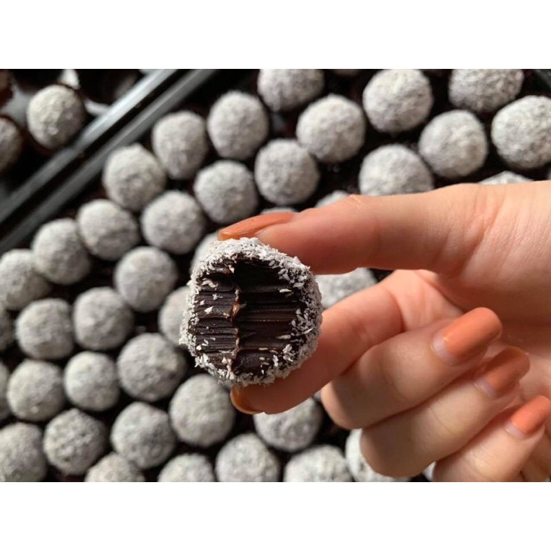 Set nguyên liệu làm truffle chocolate, nama chocolate tặng valentine 14/2