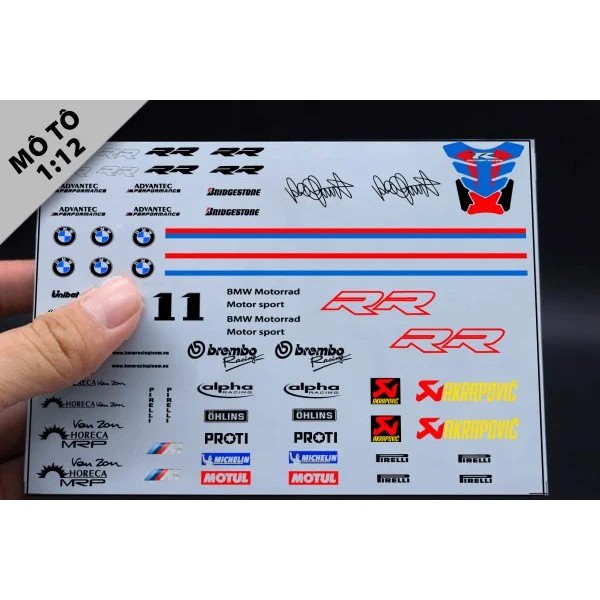 DECAL NƯỚC CUSTOM BMW S1000RR 2020 DC287