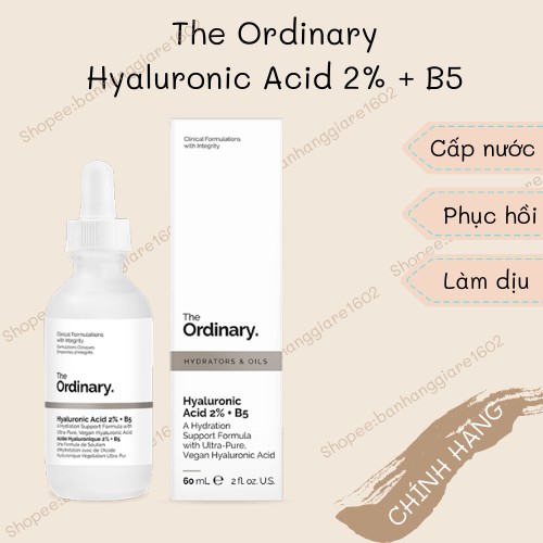 The Ordinary Hyaluronic Acid 2% + B5 Serum Cấp Nước Và Phục Hồi Da