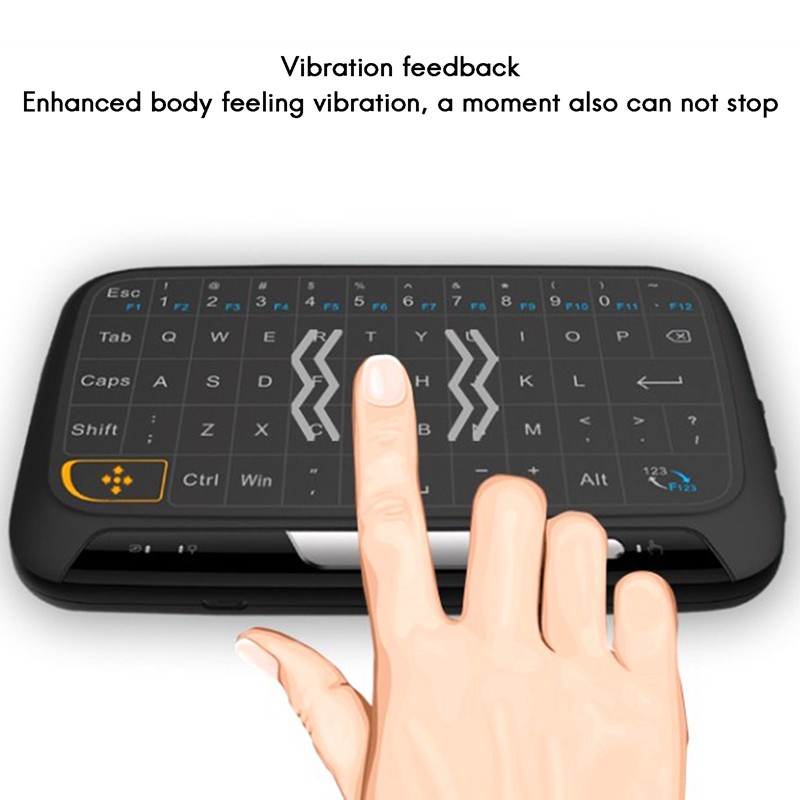 H18 Press Keyboard Air Mouse Wireless Keyboard Rechargeable Touchpad for PC Laptop Smart Android TV