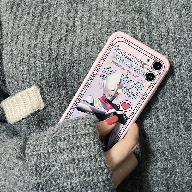 Ốp điện thoại in hình siêu nhân điện quang cho iPhone 13/12/11 promax XS/XR/6S/7 plus/8 plus