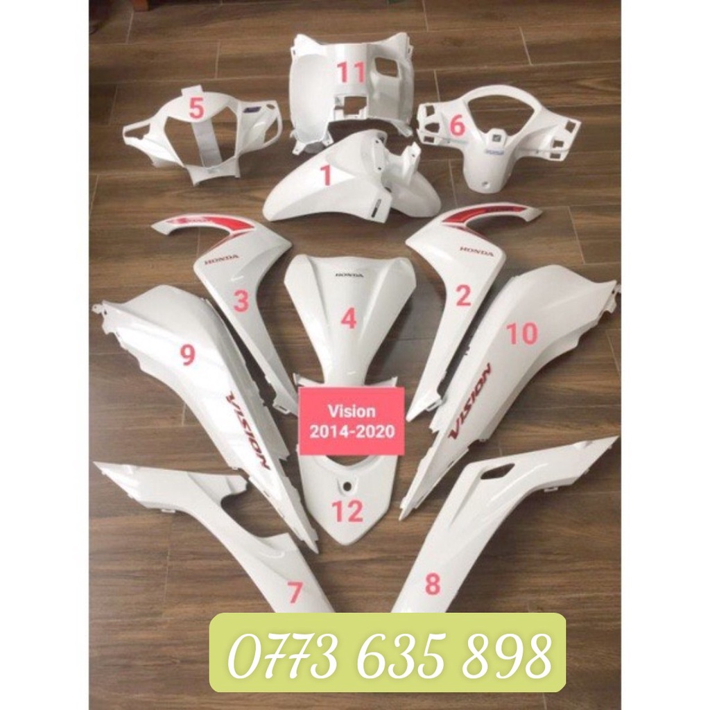 BỘ DÀN ÁO, BỘ DÀN NHỰA VISION 2015 ĐẾN 2019 ZIN HÃNG