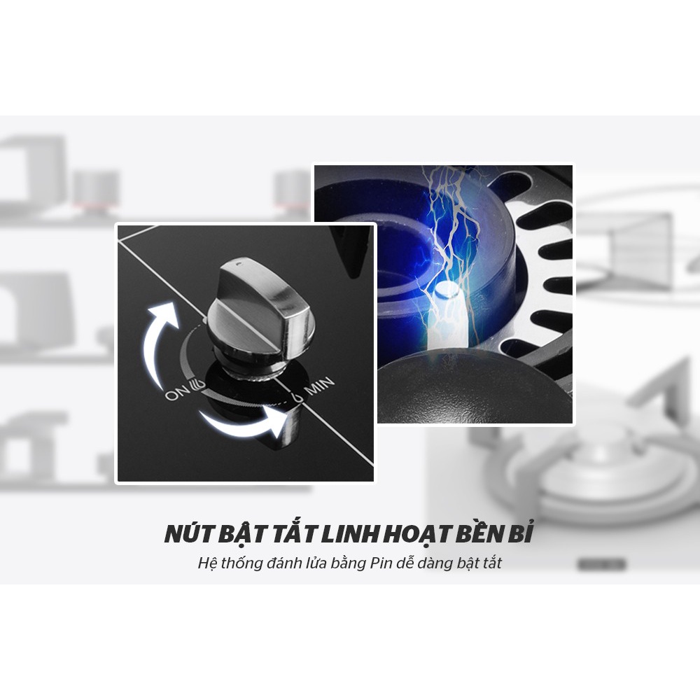 Bếp gas âm kính Sunhouse Mama MMB6632 -