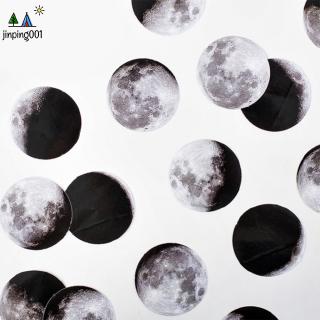Bộ 45 sticker hình mặt trăng dán trang trí