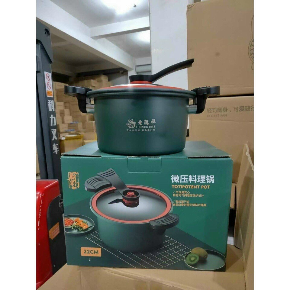 Nồi áp suất đa năng mini totipotent pot 3.5L dùng cho mọi loại bếp từ, bếp gas, bếp hồng ngoại