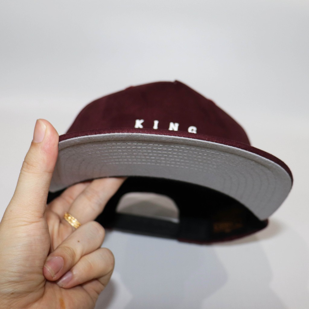 Mũ NHS Snapback Đỏ Đô - Đẳng Cấp Nhà Vua KING001