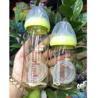 Tdqh bình sữa toom nhật bản 120ml/160ml/240ml - thutd co kèm núm ti size m, 4-6m