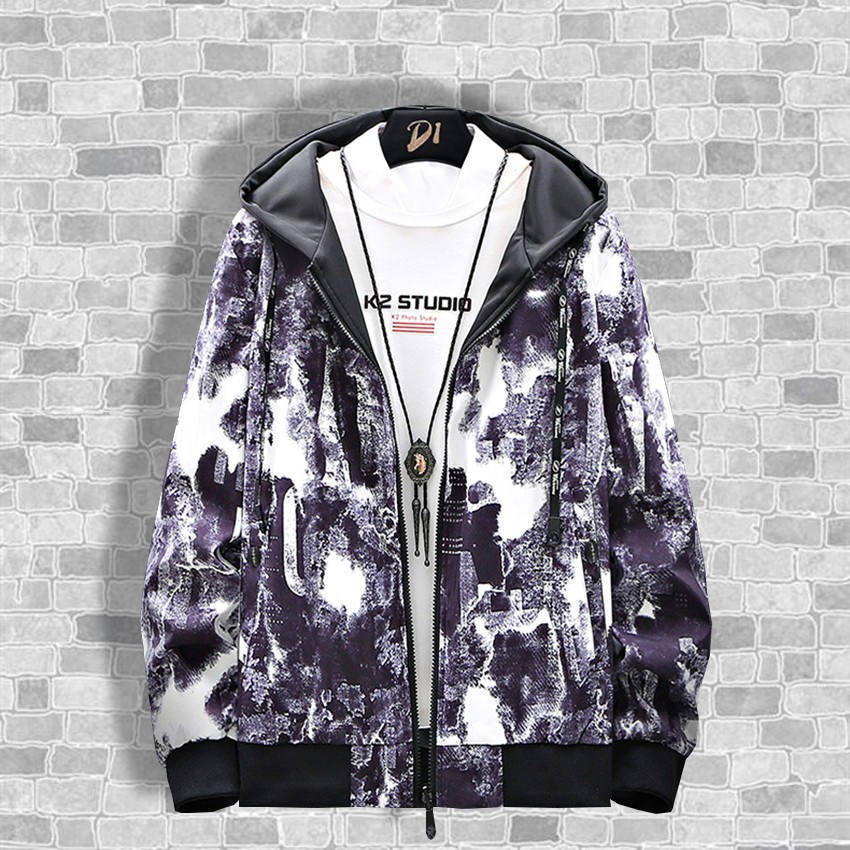 Áo Khoác Nhẹ Nam Thu Đông Khoá Kéo Loang Màu Thời Trang Hàn Quốc Hot Trend ZENKODLMEN AO KHOAC NAM 134C | BigBuy360 - bigbuy360.vn