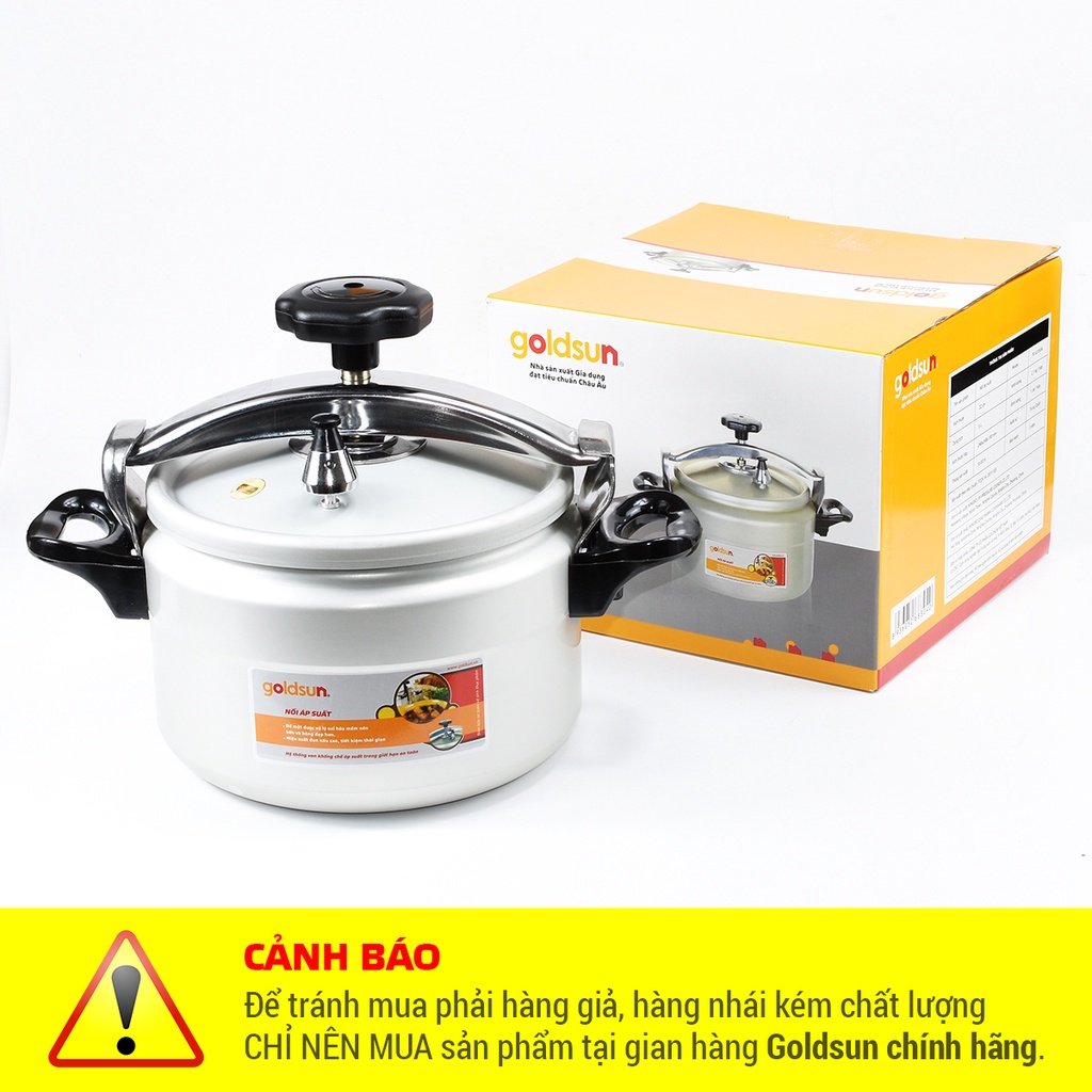 Nồi áp suất Gas Goldsun 5 lít PC-GJY50A Bảo hành 12 tháng. Nồi áp suất ga chính hãng.