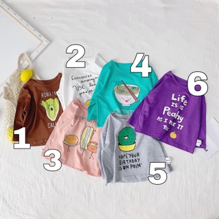 Áo thun dài tay thu đông cho bé áo thun Hàn Quốc