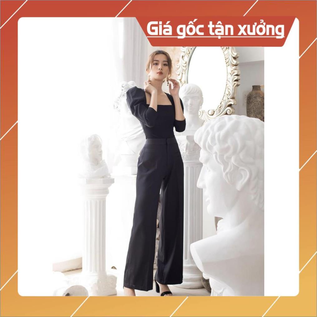 [Hàng Chất Lượng] (HÌNH THẬT) Áo Cổ Vuông Tay Phồng CHICA (ĐEN) | BigBuy360 - bigbuy360.vn