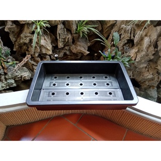 Chậu trồng rau loại to 68x42 màu đen