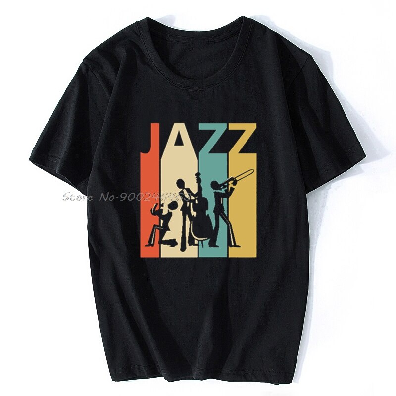 Áo thun thường ngày Jazz Music Lover Mans Thoải mái Breathble Ưu tiên Gildan Tee