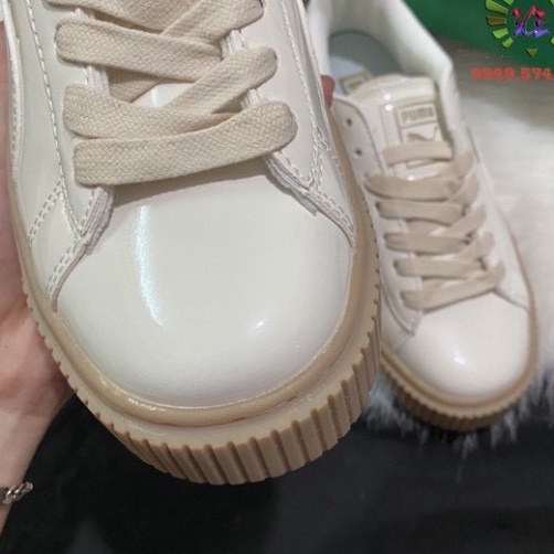 [FREE SHIP] Giày thể thao Sneaker Puma nữ,Puma đế nâu da bóng,đen trắng, full trắng hottrend 2021 | BigBuy360 - bigbuy360.vn