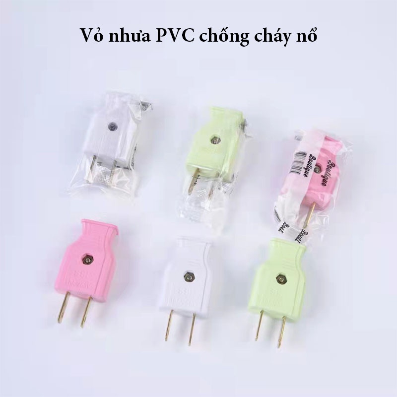 Phích Cắm Điện Chịu Tải 10A - 250V Đa Năng - Chống Cháy An Toàn - PCD02 - Gia Dụng Tý Tẹo