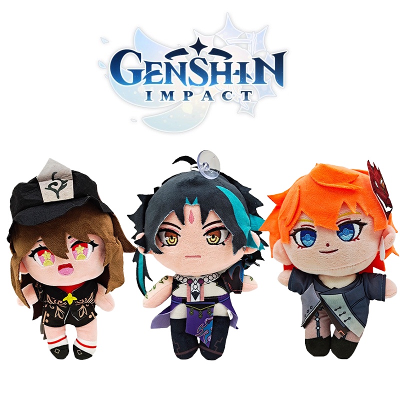 Đồ chơi búp bê nhồi bông hình nhân vật Genshin Impact Scaramouche Anime Gorou Zhongli Hu Tao