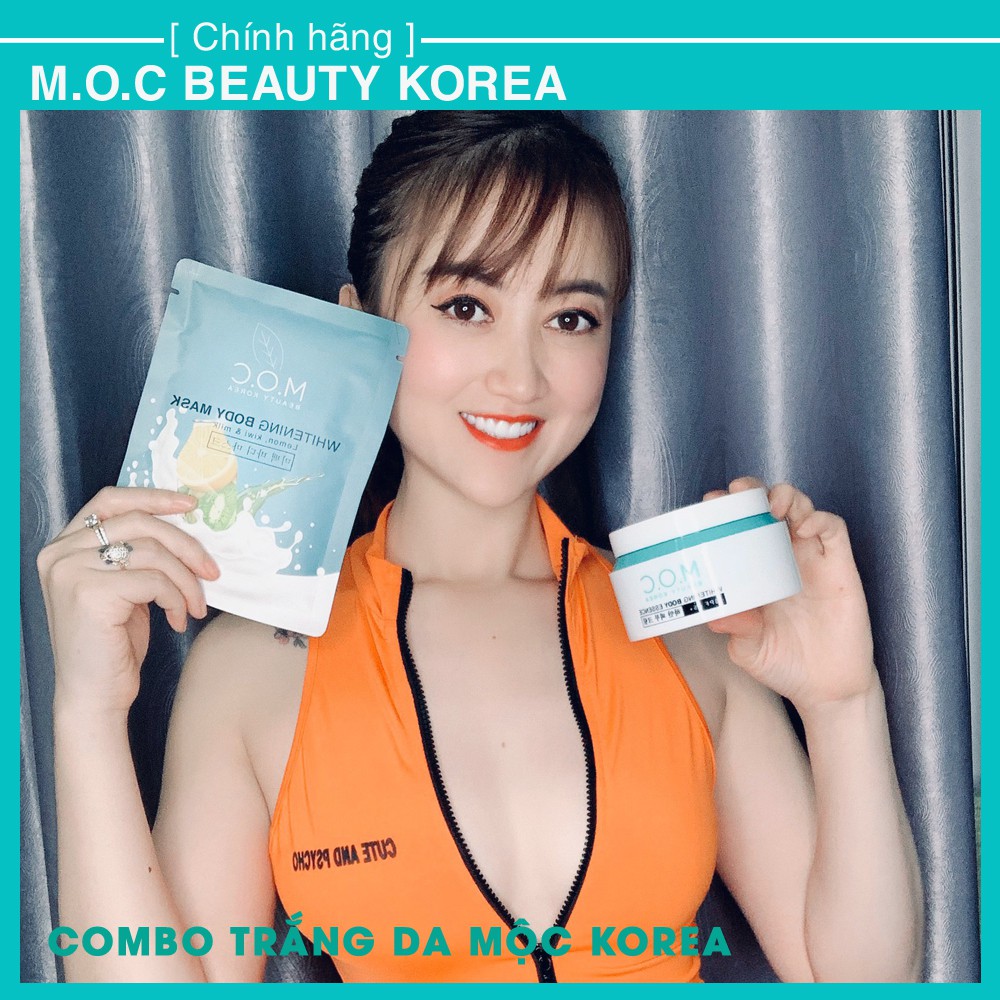 Bộ Đôi Dưỡng Trắng da BODY MỘC KOREA & Ủ TRẮNG MỘC [Chính hãng]