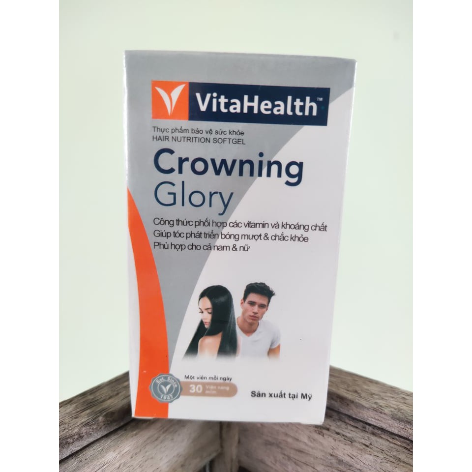 Viên gel dưỡng tóc VitaHealth Crowning Glory