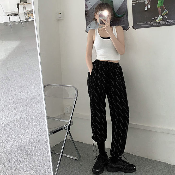 Quần Dài Thể Thao Ống Rộng In Chữ Kiểu Dáng Năng Động Cho Nữ | BigBuy360 - bigbuy360.vn