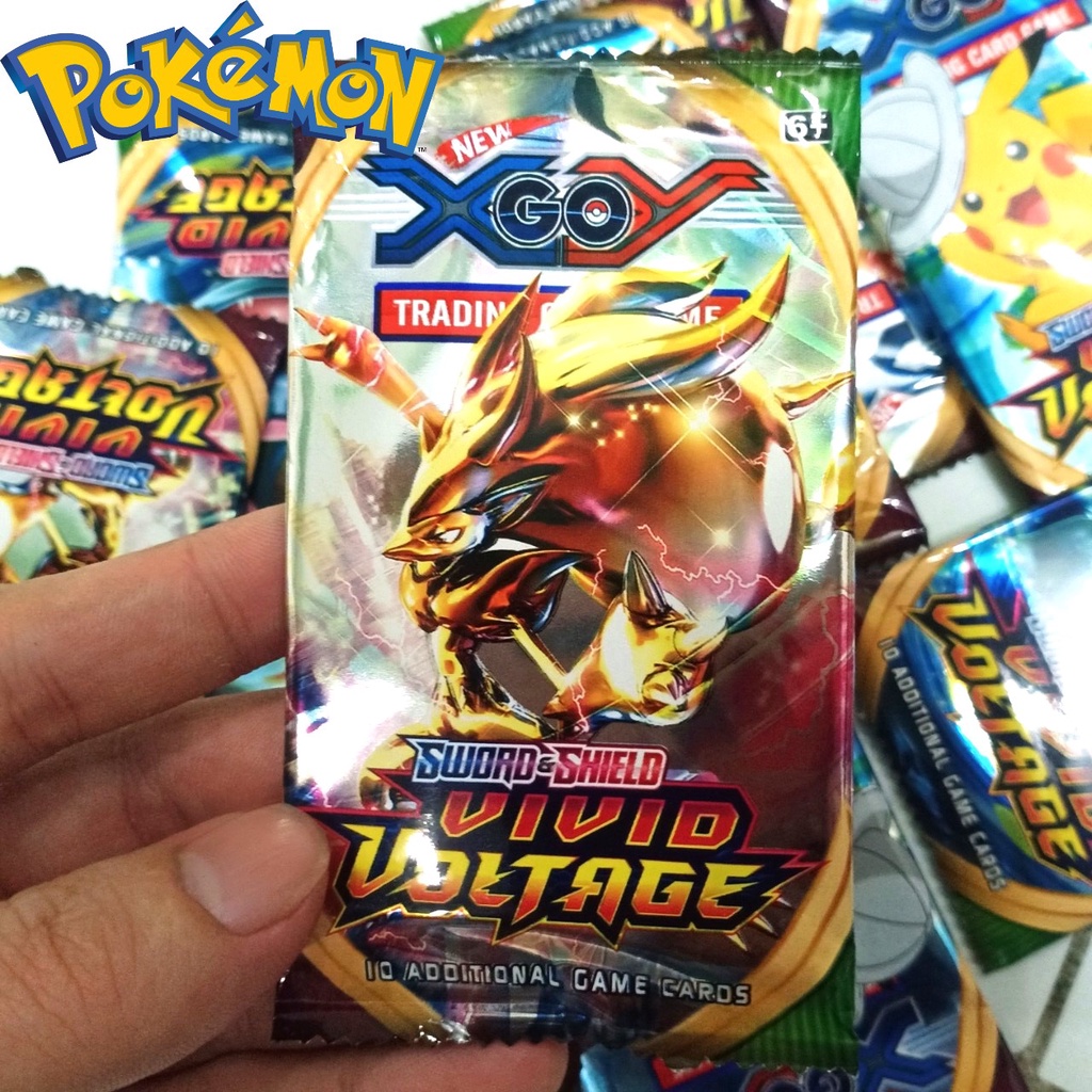 Túi ViviD Gold 8 thẻ Pokemon X Go Y ngẫu nhiên có 1 lá phản quang đặt biệt 1949