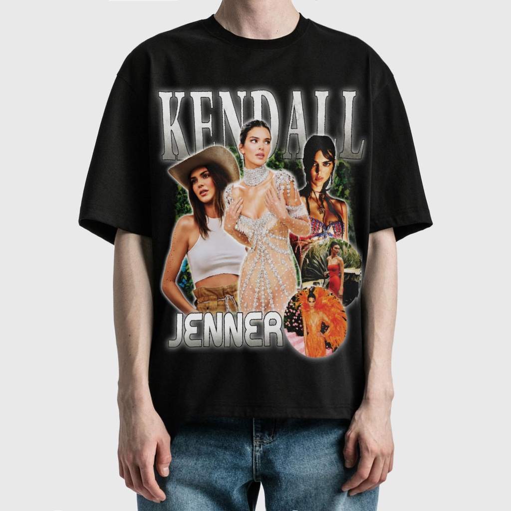 BLANK | Áo Thun KENDALL 2.0 Tay Lỡ Unisex - Đen/Tan Cổ Tròn