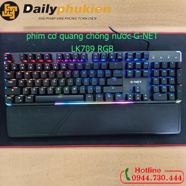 Bàn phím Gnet LK789 led RGB Bảo hành 2 năm dailyphukien