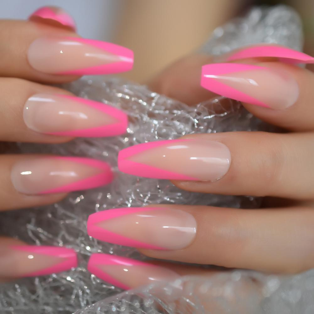 Bộ Móng Tay Giả Trong Suốt 12 Kích Cỡ Cho Salon