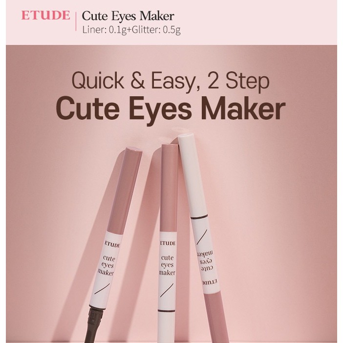 Chì + Nhũ vẽ bọng mắt Hàn Quốc ETUDE Cute eyes maker 2g tiện lợi dễ vẽ