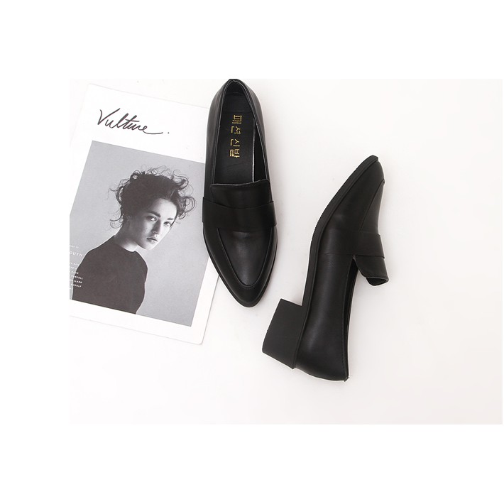 D95- giày tây nữ, giày oxford mũi nhọn da bóng | BigBuy360 - bigbuy360.vn