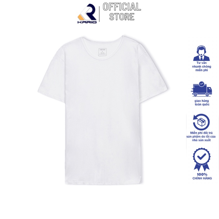 Áo lót mặc nhà nam tay ngắn INSIDE KARIO chất liệu 100% cotton mềm mại thấm hút KA22