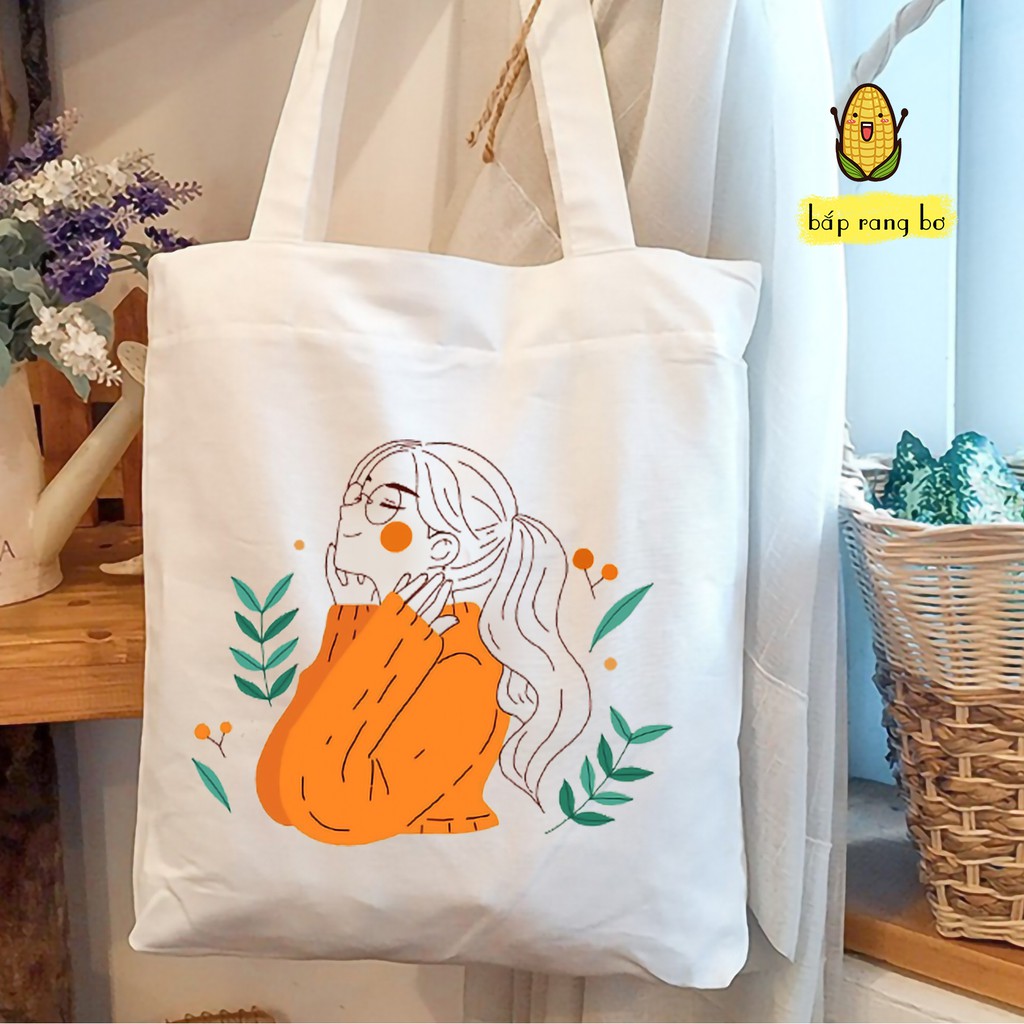 [Mã WASTTET hoàn 15% tối đa 30k xu đơn 99k trở lên] TÚI TOTE CÔ GÁI - CÓ KHÓA - VẢI DỆT CANVAS | BigBuy360 - bigbuy360.vn