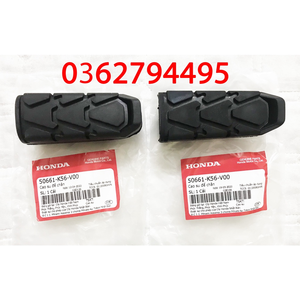 Cao su gác chân trước/ Cao su để chân trước Winner v1/ Sonic 150 Zin chính hãng Honda
