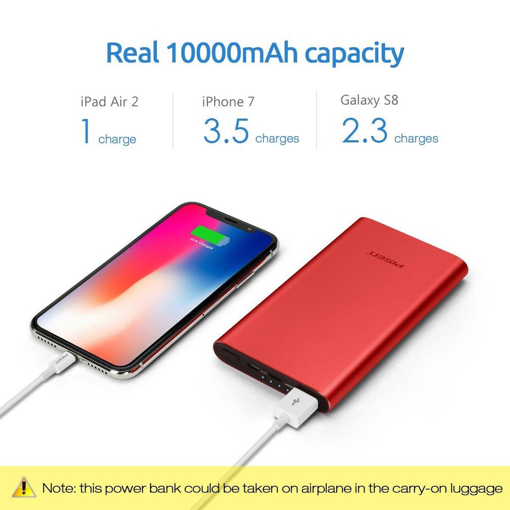 Sạc dự phòng Pisen TS-D219 10.000mah ♥️Freeship♥️ Giảm 30k khi nhập MAYT30 - Pin sạc dự phòng Pisen