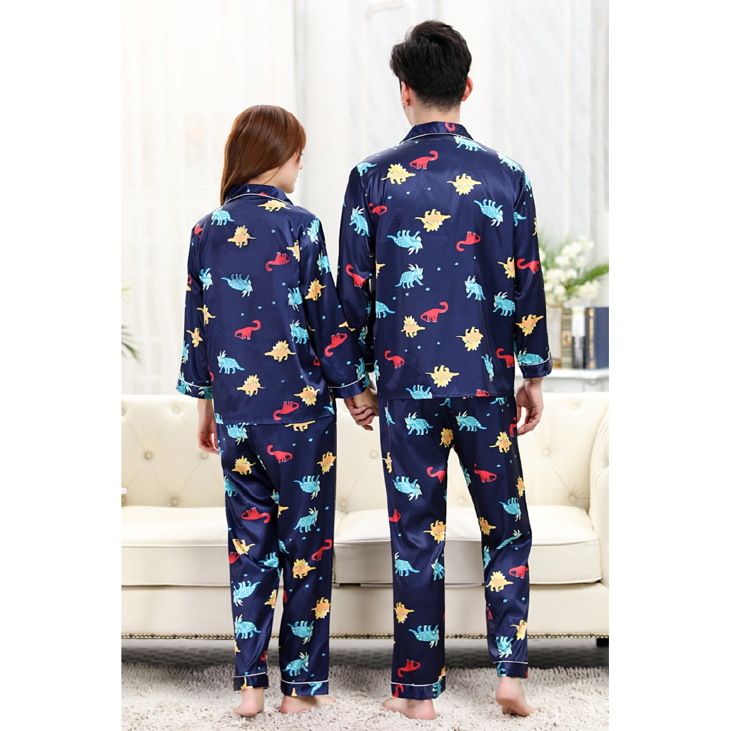 Bộ Đồ Ngủ Lụa Dài Tay Cho Cặp Đôi Y2642 | BigBuy360 - bigbuy360.vn