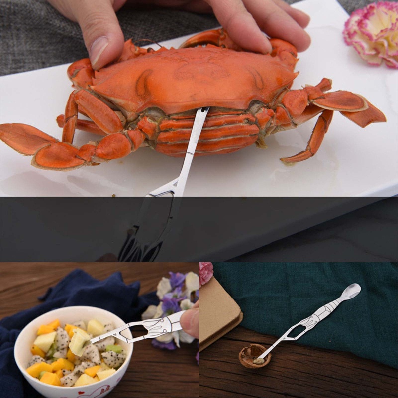 Nĩa Ăn Hải Sản Kiểu Càng Cua Độc Đáo Tiện Dụng Cho Nhà Bếp