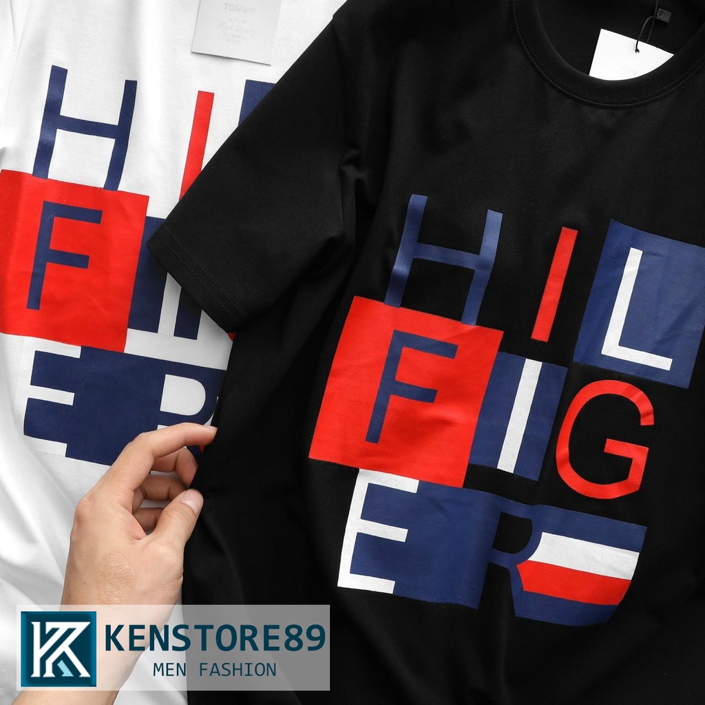 Áo thun nam cổ tròn HILF tay ngắn cotton 100% KENSTORE89 ATK010
