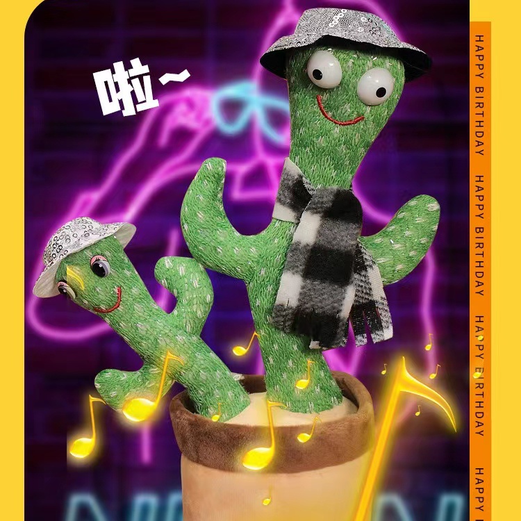 Cây Xương Rồng Nhảy Múa Có Thể Nói Chuyện, Có Thể Nhảy Múa Xương Rồng Nhảy Múa 120 Bản Chính Hãng, 100%, có thể ghi Âm, có