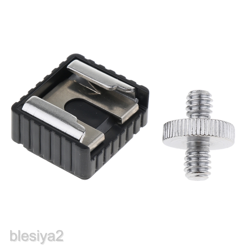 Flash Hot Shoe Adapter Speedlight Mount Converter Holder Bracket 1/4  Screw