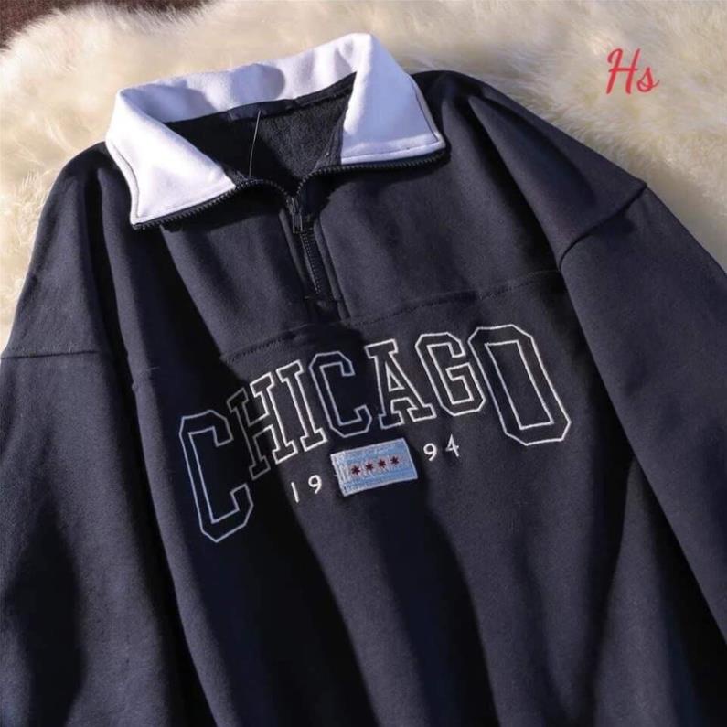 Áo Sweater khoá cổ CHI CA GO 1994 HS