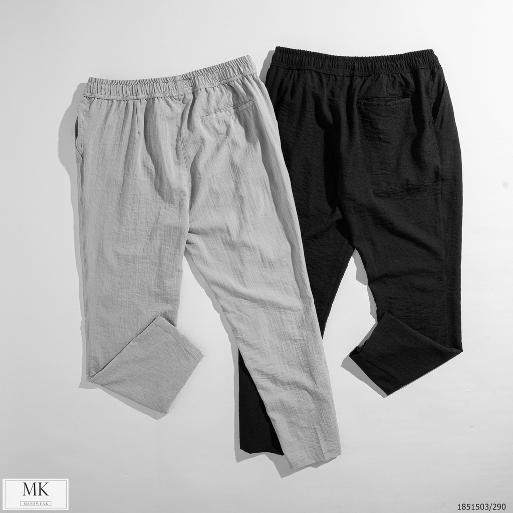 Quần Đũi Nam Dáng Suông Đen/Trắng/Ghi