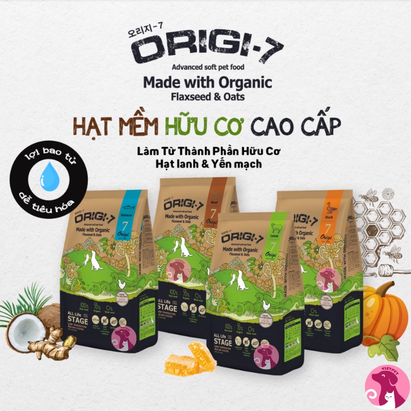(6kg) Thức ăn cho chó - Hạt mềm hữu cơ ORIGI 7 (NK Hàn Quốc)