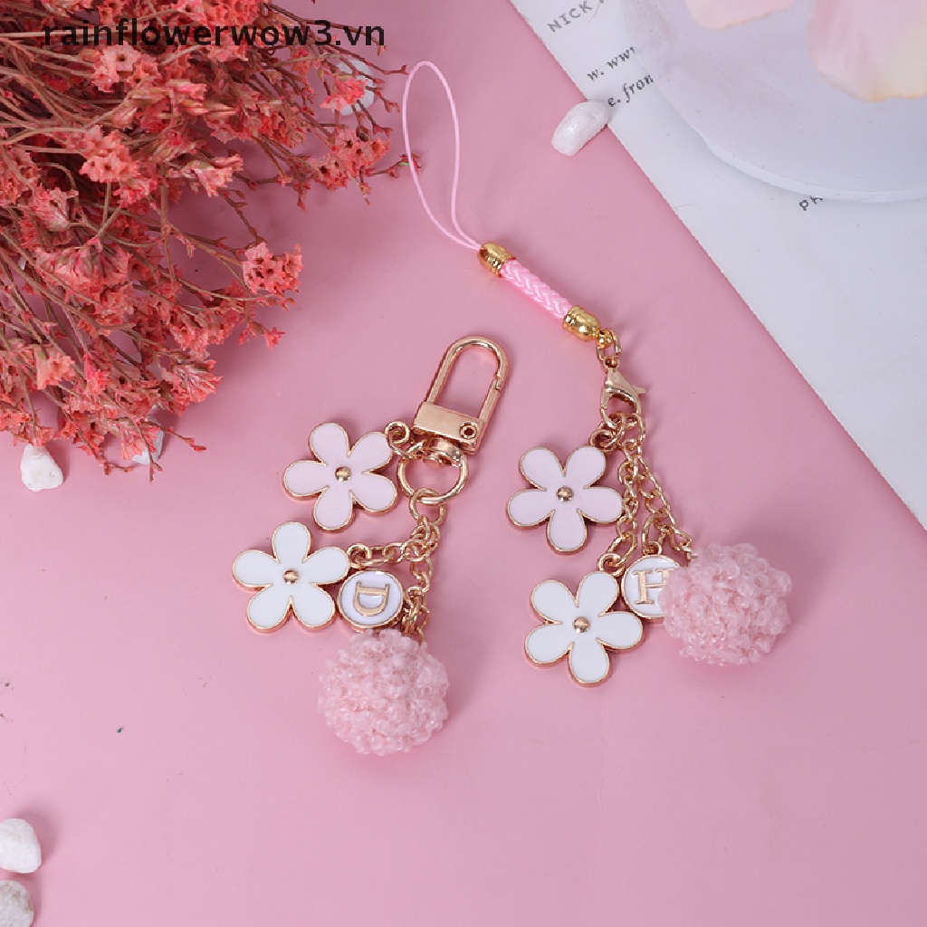 Dây đeo điện thoại họa tiết hoa độc đáo ấn tượng