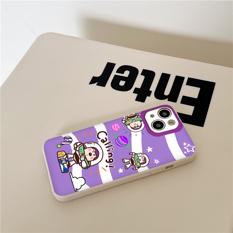 Ốp lưng case iphone phi hành gia calling Ốp iphone cạnh vuông BVC Iphone 13 11 11pro 12 12pro Max 7 8 Plus Xs Max X