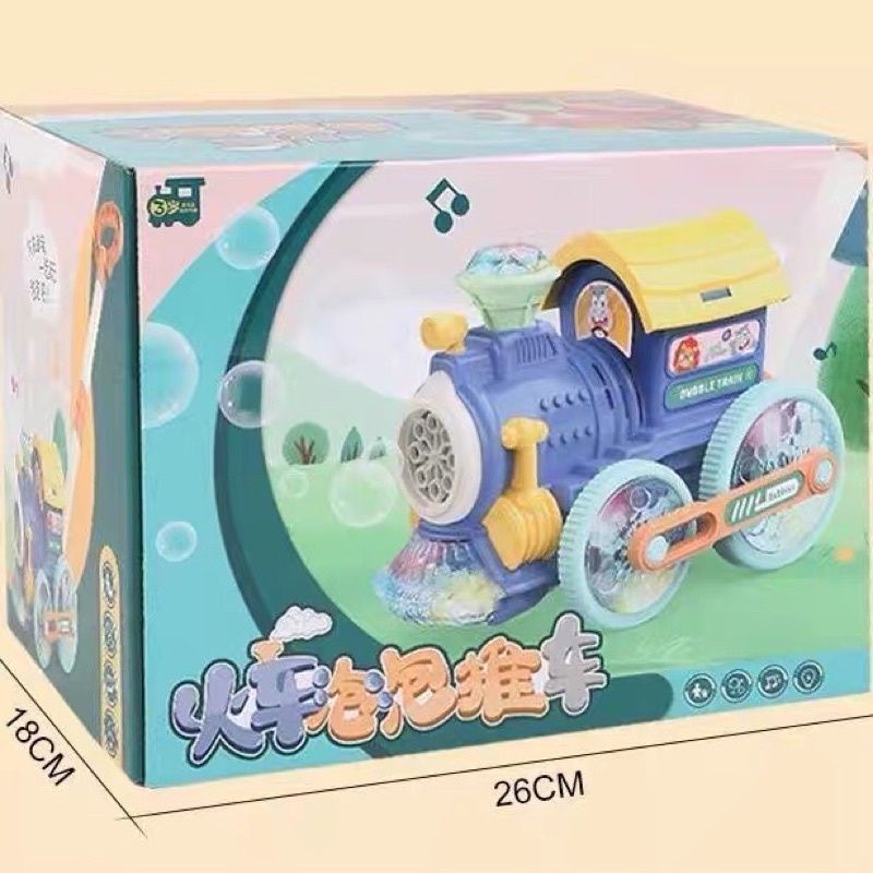 Xe đẩy tàu lửa thổi bong bóng