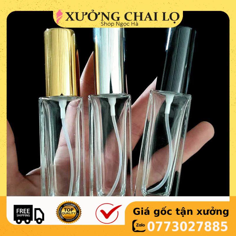 Chai lọ chiết nước hoa 25ml/20ml vuông / vỏ chiết nước hoa / lọ đựng dầu thơm