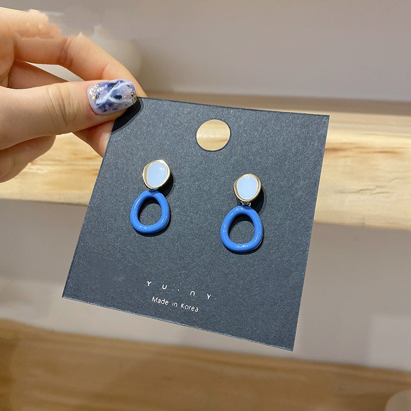 Bông tai tròn thời trang phong cách Hàn Quốc dành cho nữ