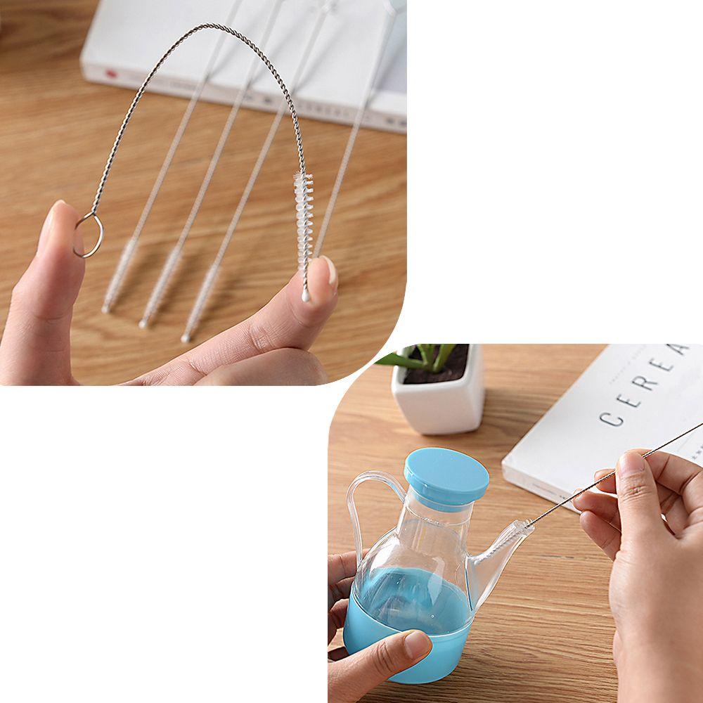 LUOL Bộ 10 Cọ Vệ Sinh Bình Sữa Bằng Thép Không Gỉ Mềm Mại