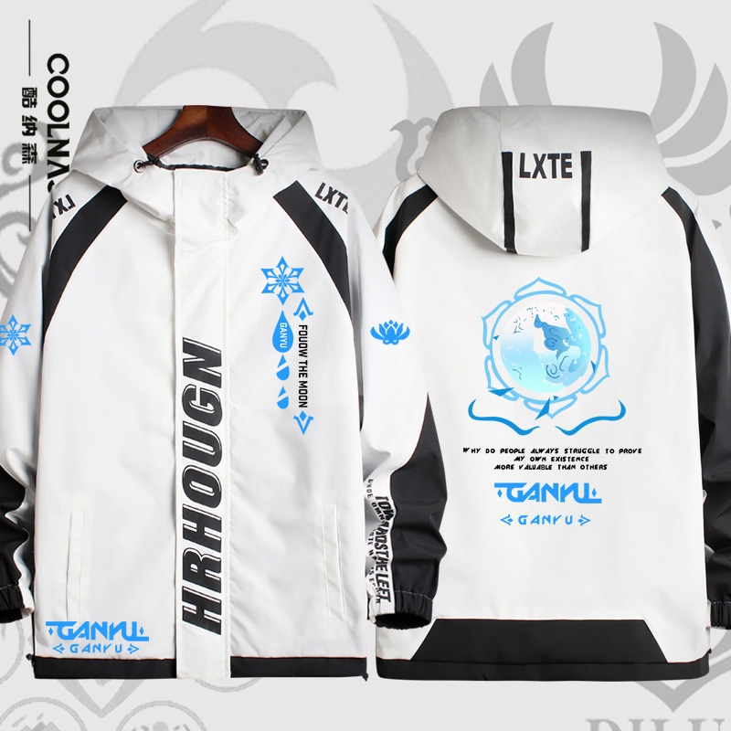 Áo khoác in hoạt hình genshin impact lá phong tartaglia childe xiao hutao phong cách thu đông cho nam nữ