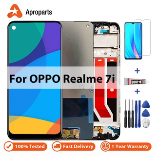 Dành cho oppo realme 7i rmx2103 màn hình hiển thị lcd hình cảm ứng thay thế cho oppo realme 7i toàn cầu helio g85 màn hình lcd