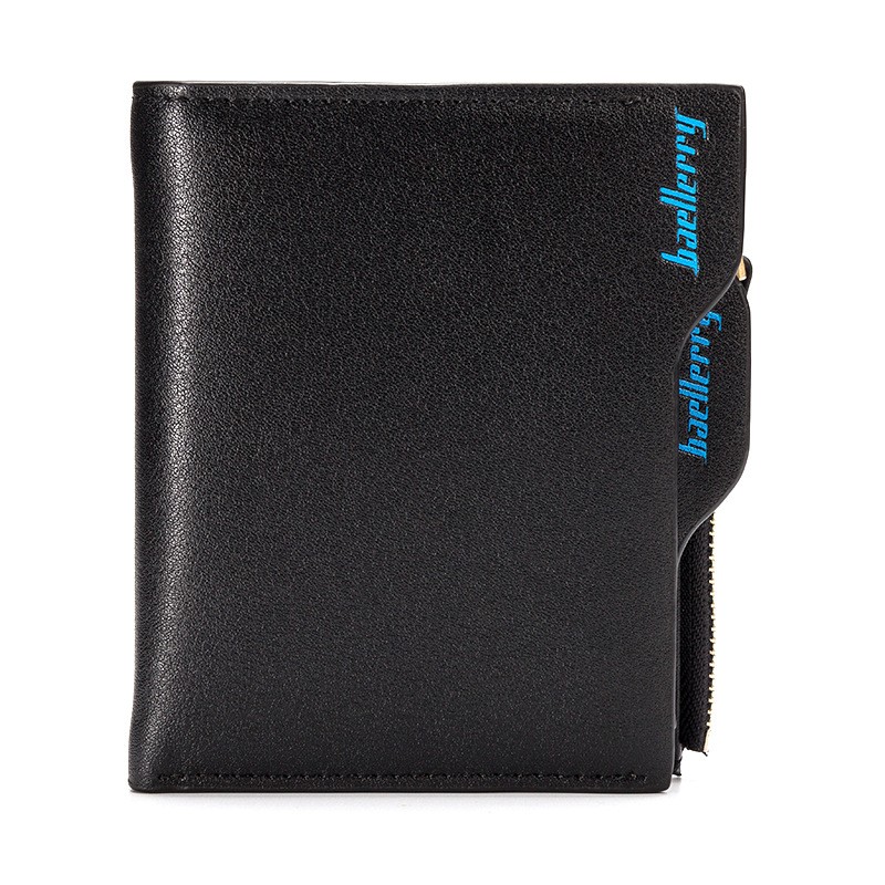 「COD」Baellerry Men's Zipper Wallet Short Multi-function Card Wallet